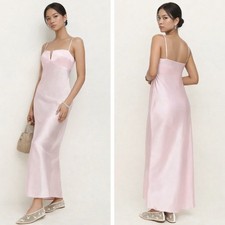 Reformation Brie silk dress cherry blossom size 6