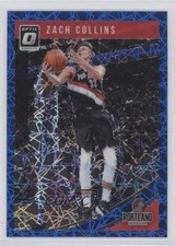 2018-19 Panini Donruss Optic Blue Velocity Prizm Zach Collins #31 5ta