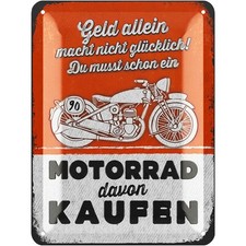 Blechschild retro, Motorrad Deko, Motorrad Ge...