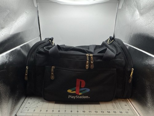 Playstation Deluxe Black Duffle, Embroidered logo, clean, hard to find, classic