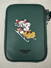 NWT COACH X Disney North South Stanton Bag Minnie Mouse Pine Green CM028