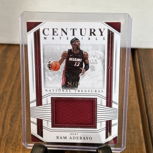 2023-24 National Treasures Bam Adebayo Century Materials Jersey #25/49
