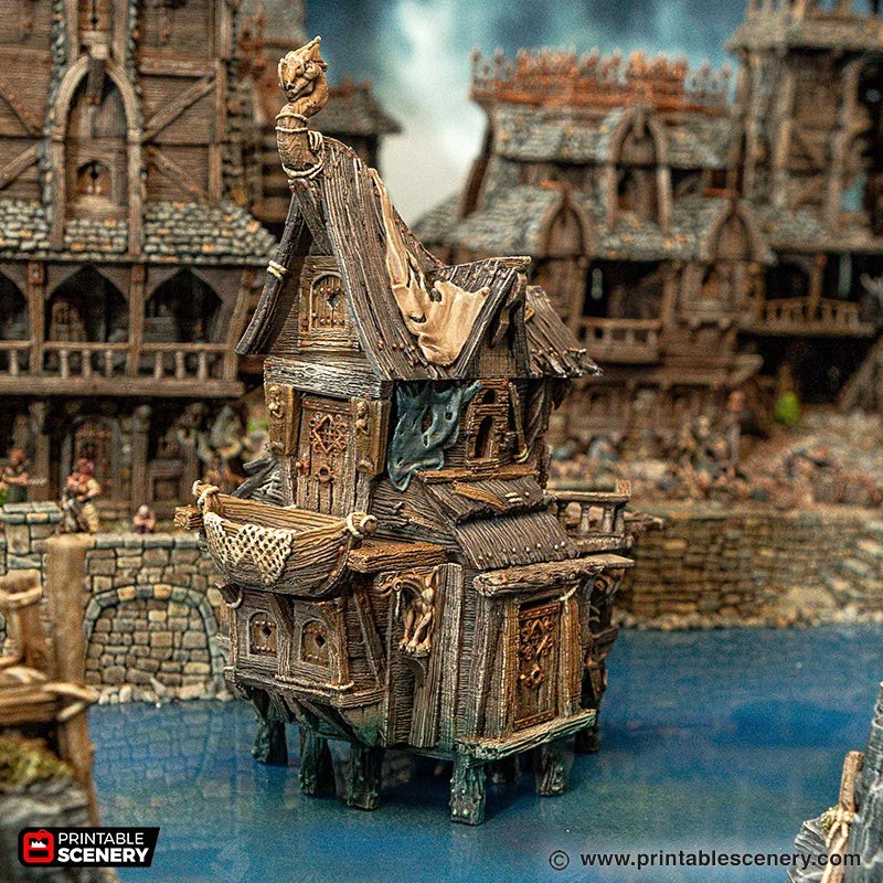 Bosuns Bungalow - Cities of Ramshackle and Ruin - Printable Scenery - Terrain, W