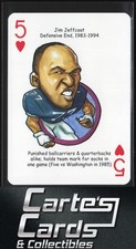 Jim Jeffcoat 2018 Hero Decks Dallas Cowboys Football Heroes Playing Cards #5H
