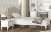 Jugendzimmer Set Bett Nachttisch Moderne MöBel Schlafzimmer Stil 2Tlg