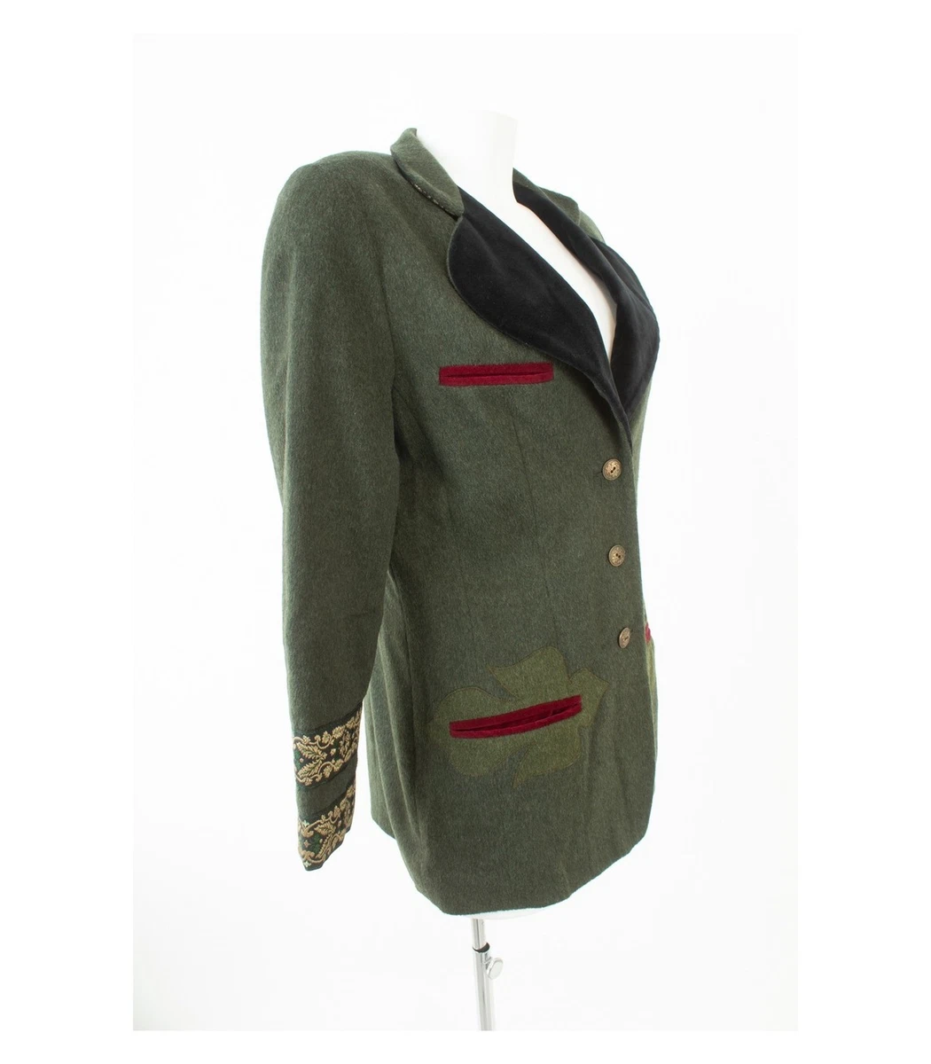 Apart Damen Blazer Gr. DE 40 Jackett Mehrfarbig Wolle