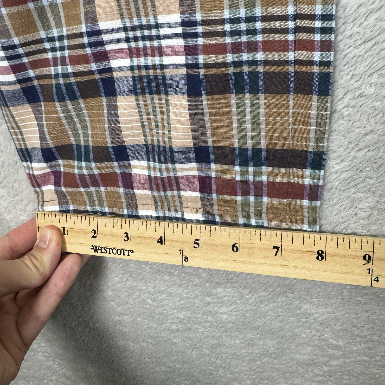 NEW Brooks Brothers Indian Madras Plaid Golf Pants Mens 38x30 Cotton Patchwork thumbnail 11