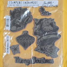 Stampers Anonymous Tim Holtz Christmas Memories CMS118 Cling Rubber Stamps