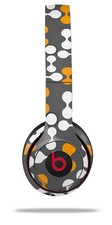 Skin Wrap for Beats Solo Wireless 2 3 4 Locknodes 04 Orange SKIN ONLY