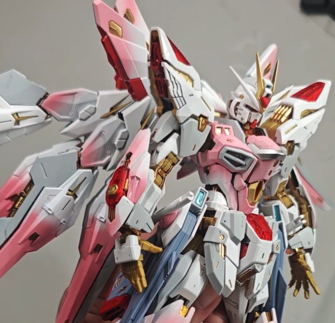 Painted & Built MGEX 1/100 Strike Freedom Gundam Sakura Pink Professionally