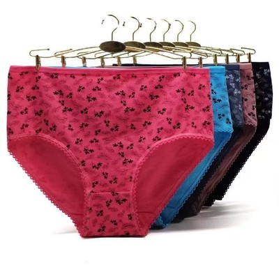 Damen Baumwolle Unterwäsche Slips & Slips Größe bis UK 18