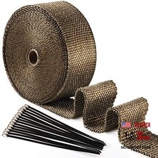 2" x 50" Exhaust Wrap,Titanium Exhaust Heat Wrap,Fiberglass Exhaust Header