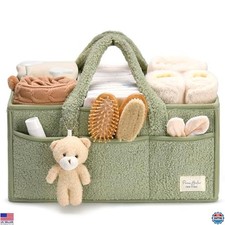 Diaper Caddy Organizer for Changing Table, Nursery Storage Basket, Portable Gift