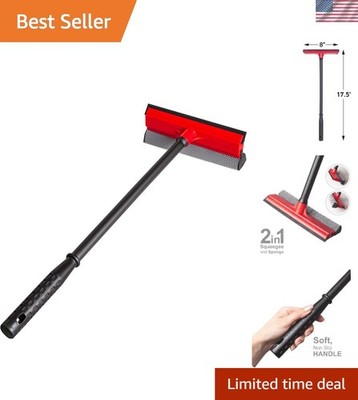 Multi-Functional Window Squeegee with Durable Handle - For Streak-Free Cleaning