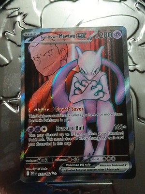 Pokémon TCG Team Rockets Mewtwo EX 213/182 Full Art Destined