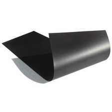 Thin Flexible Magnetic Material Sheet 4 x 12-inch .020 in. thick Black for M