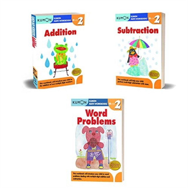 Grade 2 Workbook Set (3 Workbooks) Addition, Subtraction, Word Problems Kumon - Image 4