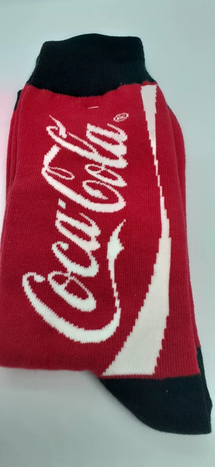 Meias oficiais da Coca Cola gráficas não chatas para tripulação - Novas em folha! - Imagem 2 de 3