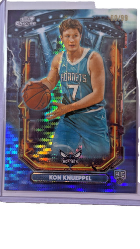 Kon Knueppel [Blue Moon Refractor] #ET-14 2025 Topps Cosmic Chrome Extraterrestrial Talent card