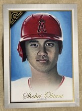 2019 TOPPS GALLERY SHOHEI OHTANI 2nd YEAR GOLD FOIL BASE #25 DODGERS CY YOUNG?