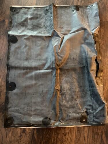 Civil War Rubber Army Tarp REENACTMENT BLACK 71”x 92” HEAVY RUBBER CONSTRUCTION