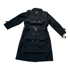 London Fog - Women's Double-Breasted Trench Coat (XL) - Belted Long Jacket