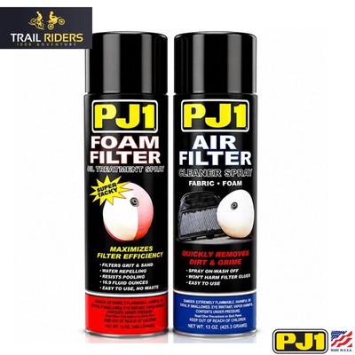 PJ1 Schaum Luftfilter Ölbehandlung & Reiniger Spray Pack für Enduro MX Quad Bikes
