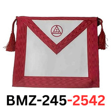 Generic Royal Arch Lambskin Leather Masonic Apron Embroidered Triple Tau