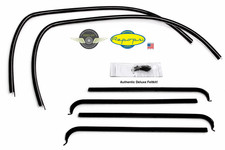 1961 62 63 64 65 66 67 Ford Econoline Van Door Window Felt Rubber Seal 6 Pc Kit