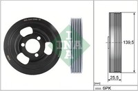Neu - Schaeffler Ina 544009610 Riemenscheibe, Kurbelwelle FüR Bmw CitroËN Ds