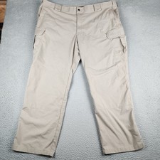 5.11 Tactical Pants Mens 46 Brown Ripstop Cargo Work Wear Stryke 74369