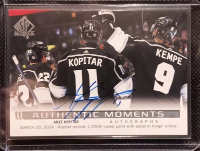 2024-25 SP AUTHENTIC MOMENTS AUTOGRAPH AM-AK ANZE KOPITAR Los Angeles