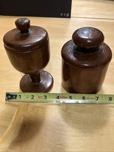 Set Of Wood Canister Handmade