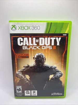 Call of Duty Black Ops III Multiplayer + Zombies Xbox 360 - No Manual 