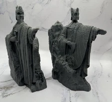 Lord of the Rings Argonath Bookends Set | 6” Tall Kings of Gondor Statues LOTR