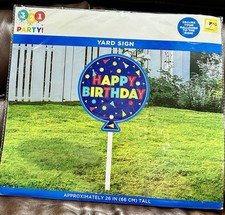 happy birthday yard sign