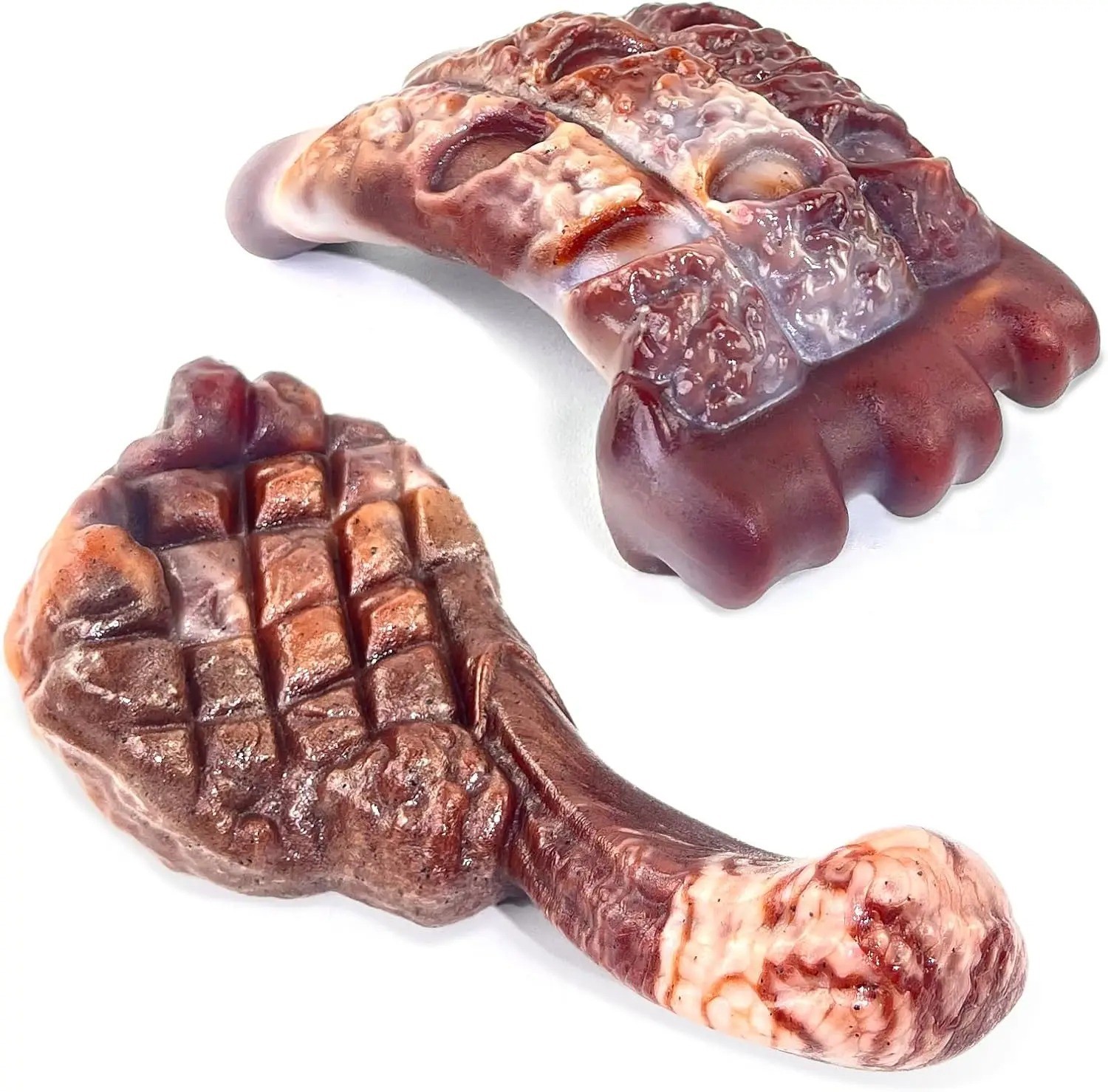 For Aggressive Chewers：2 Pack Indestructible Dog Toy For L
