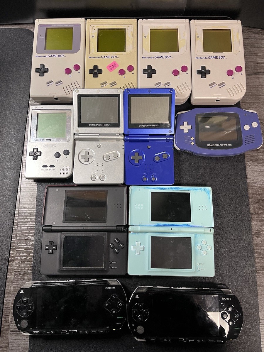 DS、GBA、GBASP、PSP、PSVITAジャンク Nintendo Console Lot GameBoy,GB Advance,DS & PSP FOR PARTS REPAIR