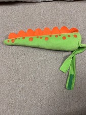 Child's Dinosaur Plush Tie On Tail For Halloween Costume Dress Up Green  Orange