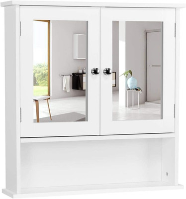 Yaheetech Spiegelschrank, Badschrank, Hängeschrank Mit Spiegeltür, Badezimmerspi