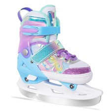 Girls Ice Skates for 4 Size Adjustable Butterfly Ice Skate with Fleece Lining...