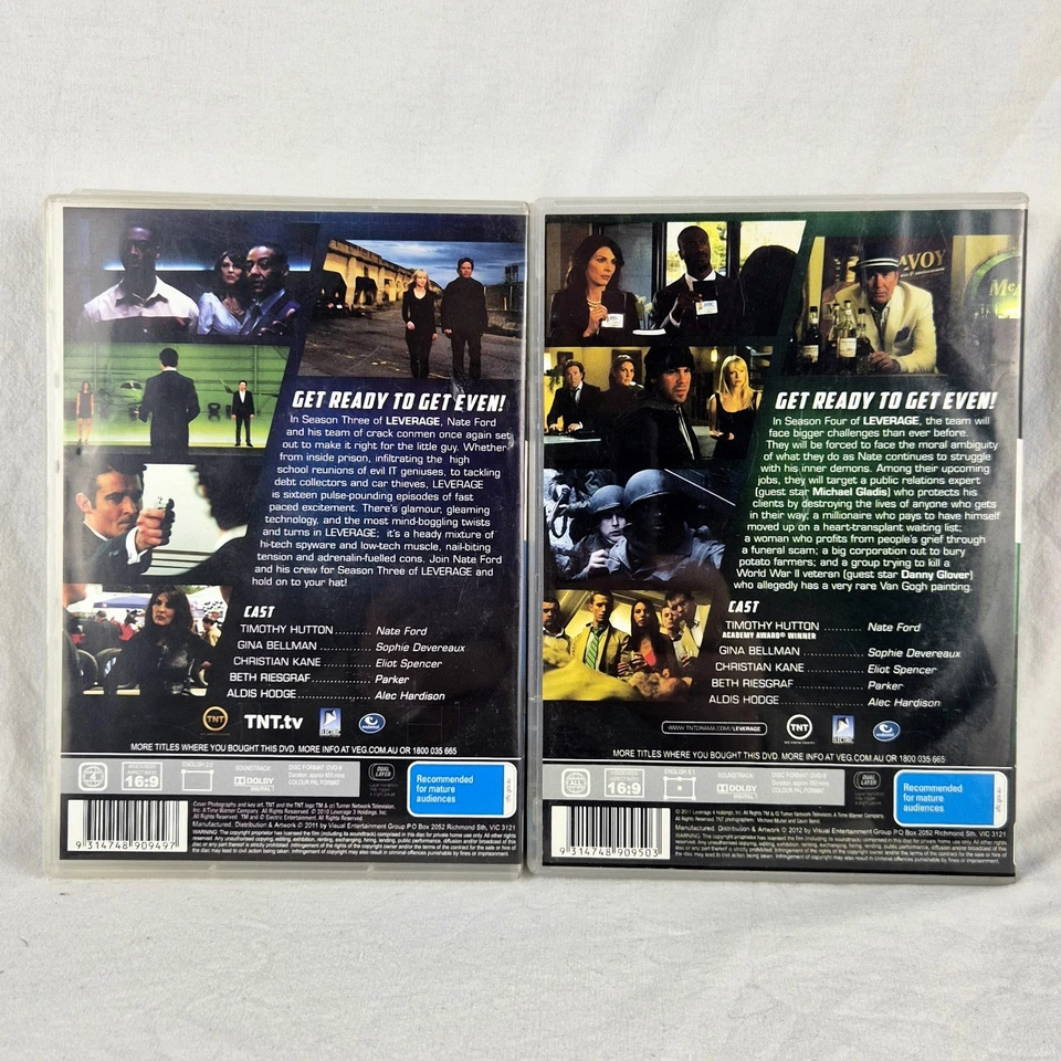 DVD 20 Discos Serie Completa LEVERAGE Temporadas 1-5 R4 Timothy Hutton Aldis Hodge Foto 4 de 4