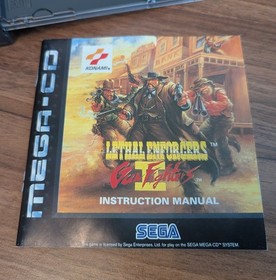 Lethal Enforcers 2 Gun Fighters Sega Mega CD PAL Complete with manual