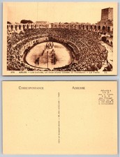 Arles Bullfight Arena Crowds France Postcard