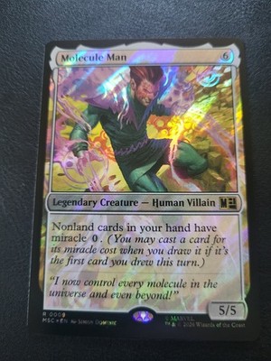 MTG Molecule Man SURGE FOIL NM Marvel Super Heroes Commander 