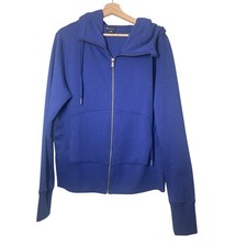 Champion Womans Hoodie Full Zip Blue Size XL Sweatshirt Athleisure