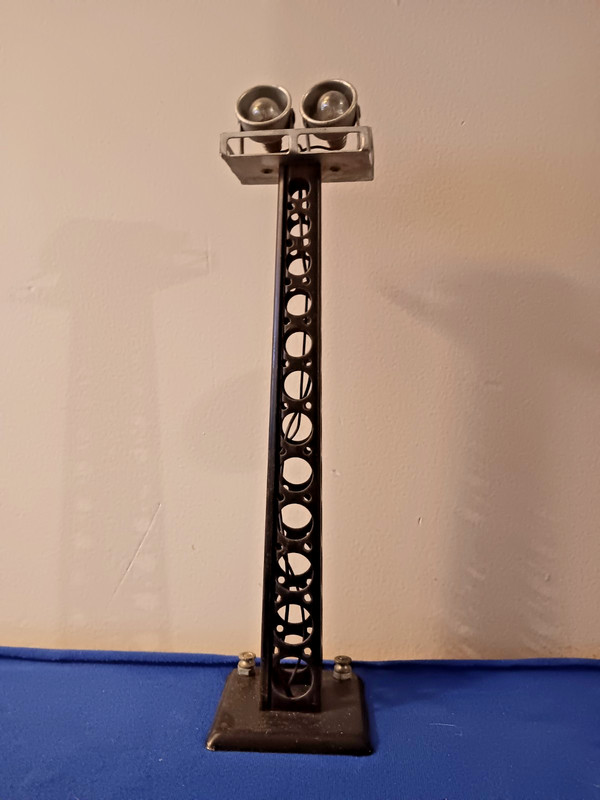 Vintage Marx O Gauge Floodlight, Black, No. 614