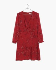 Madewell Hazelwood Wrap-Front Mini Dress: Size 4