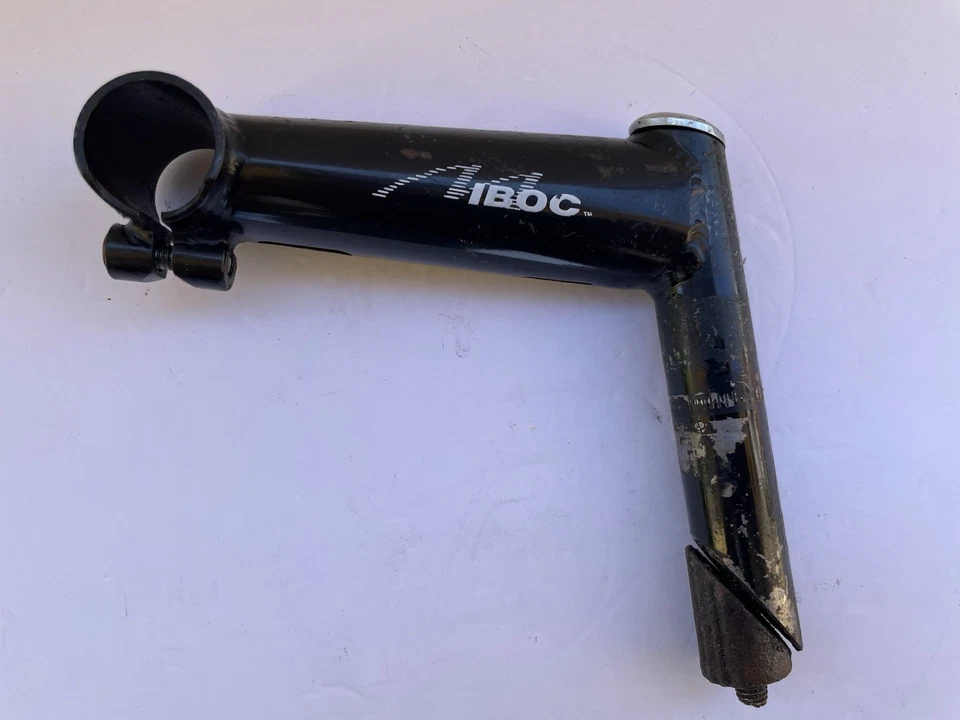 Bicicleta de montaña Mongoose Iboc pluma de vástago negro 22,2” acero vintage de la vieja escuela Foto 2 de 4