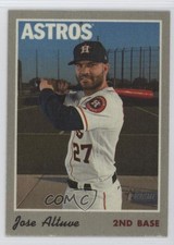 2019 Topps Heritage High Number 1970 Cloth Stickers Jose Altuve #27 e7b